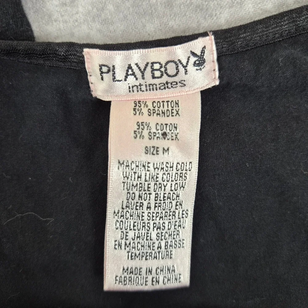 Vintage Playboy Pajama Set Womens Medium Y2K Trashy Chic McBling 2000s Lounge